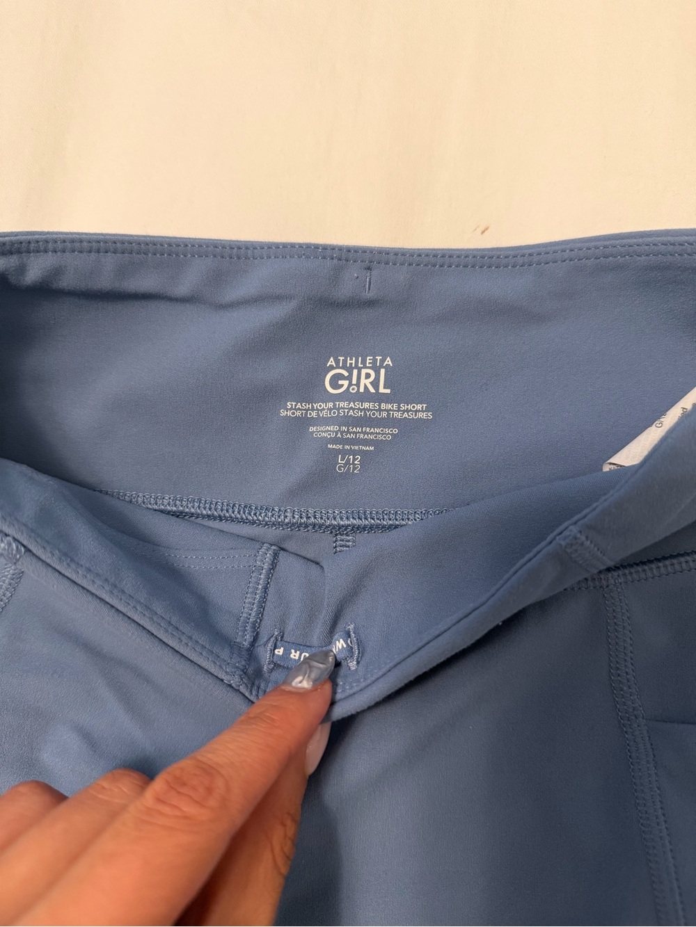 Athleta Girl Slate Blue Athletic Shorts